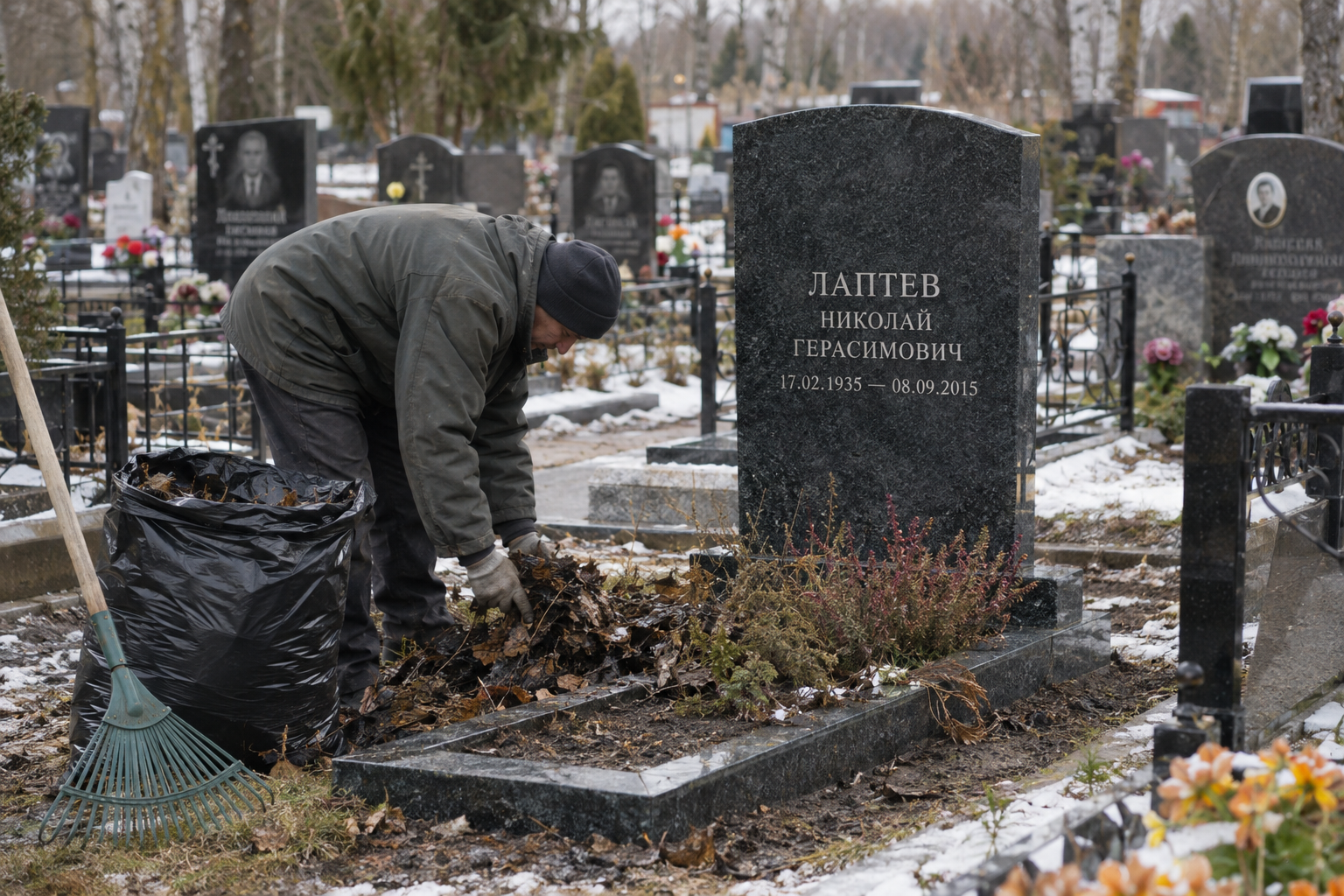 2 визита в год — уход за могилой